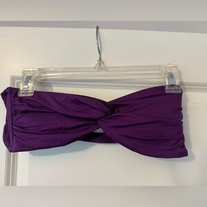 Mossimo Supply Co. Bandeau Vibrant Purple Top